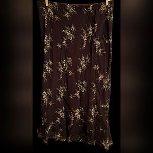 Salaam Boho Floral Print Skirt, S/M